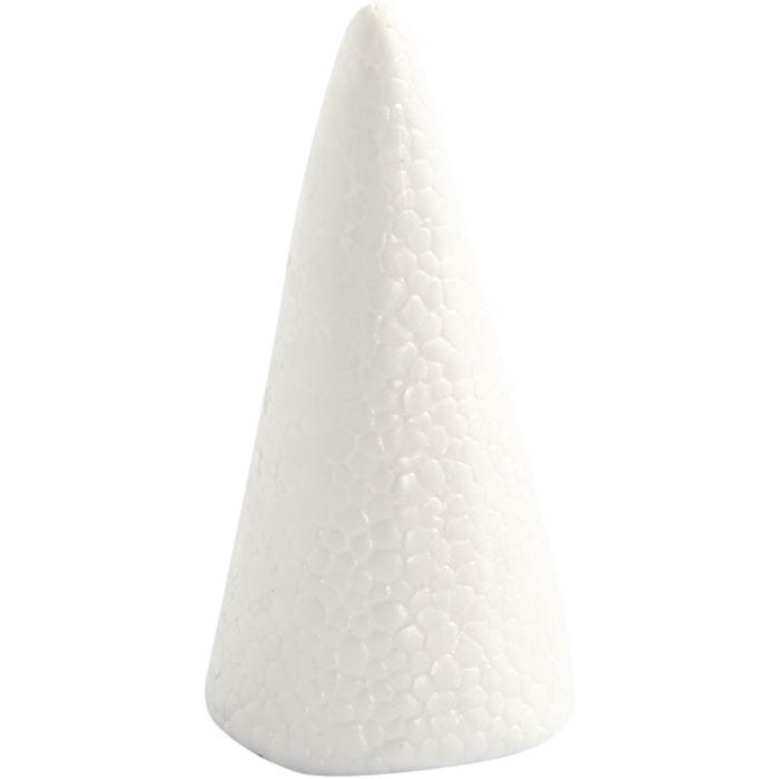 Cono, H: 11 cm, diam 5,5 cm, bianco, 5 pz/ 1 conf.