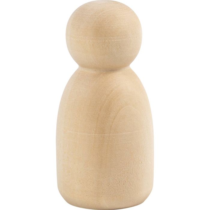 Corpo della figura in legno, Ovale, H: 6 cm, 5 pz/ 1 conf.