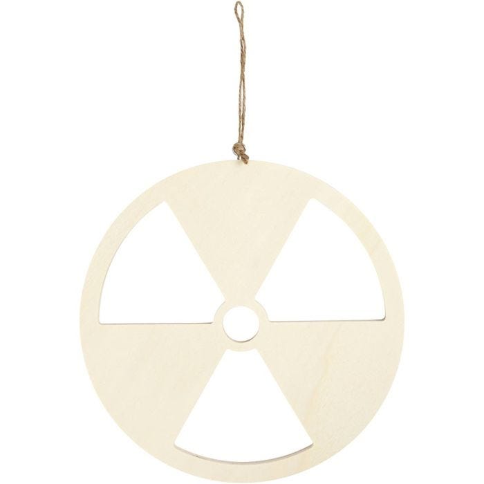 Cartello, No al potere nucleare, misura 21,3 cm, spess. 0,9 cm, 1 pz
