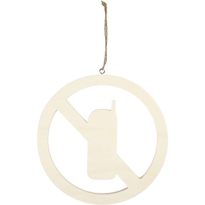 Cartello, No cellulari, 21,3 cm, 0,9 cm, 1 pz