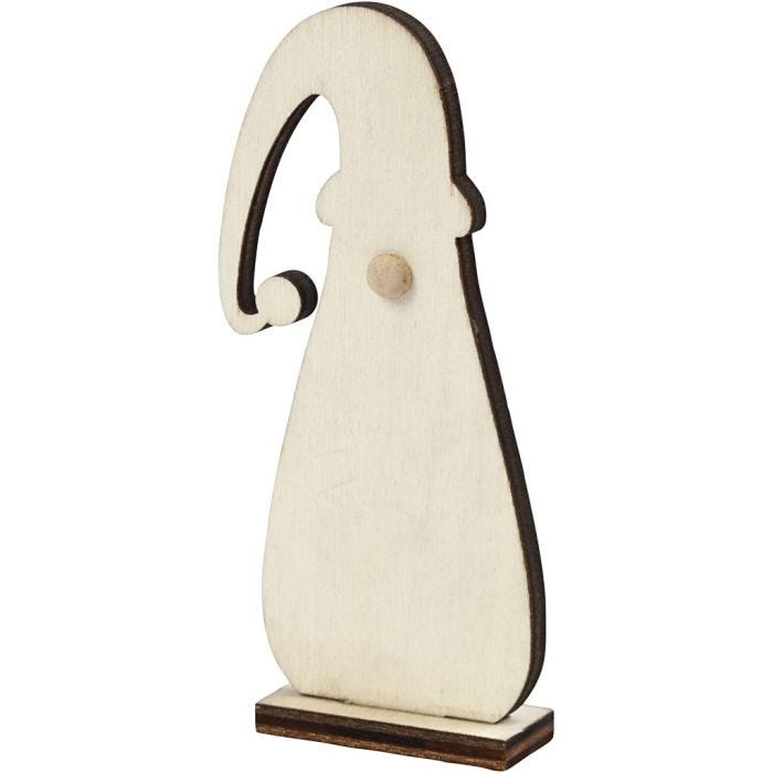Gnomo di Natale, H: 10 cm, P: 1,5 cm, L: 4,5 cm, spess. 3 mm, 3 pz/ 1 conf.
