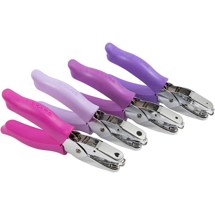 Perforatore a mano, misura buco 1,5+3+5+6 mm, 4 pz/ 1 conf.