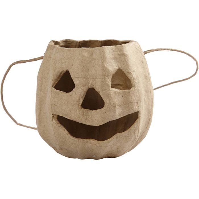 Cestino a forma di testa di zucca, 8,5 cm, 9 cm, 1 pz
