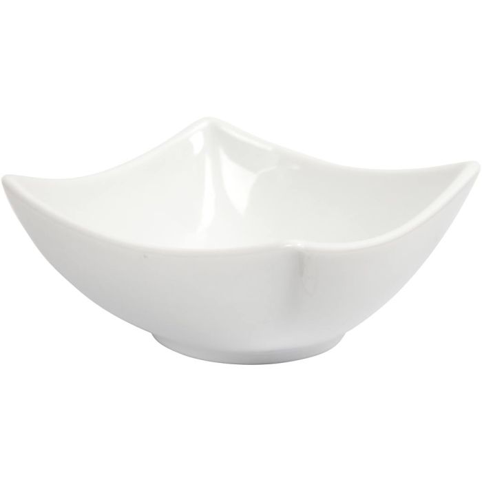 Ciotola, H: 4,5 cm, diam 10 cm, bianco, 12 pz/ 1 conf.