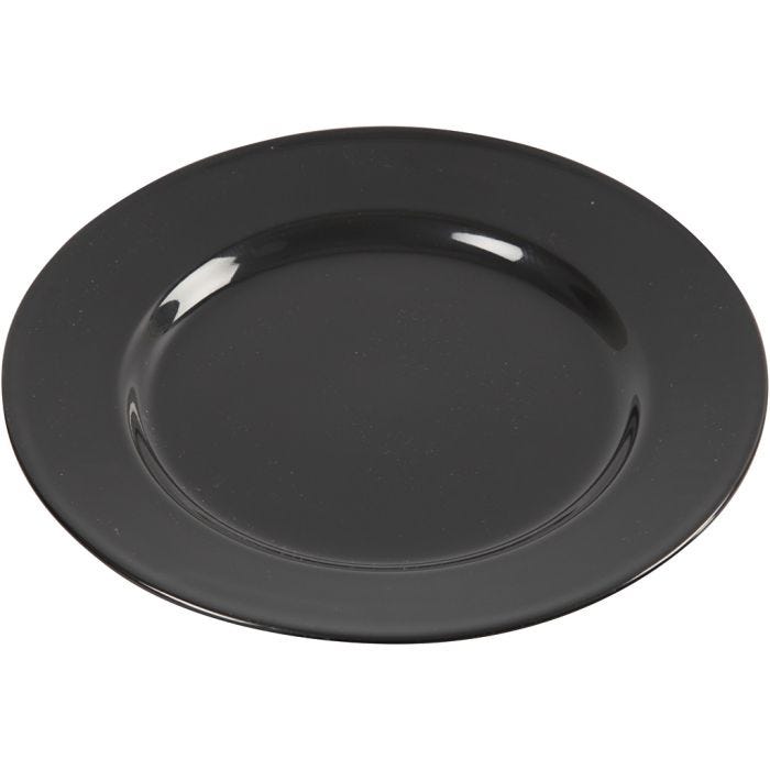 Piattini , diam 19 cm, nero, 6 pz/ 1 conf.