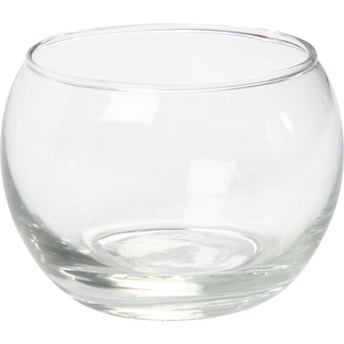 Portacandela, H: 7 cm, diam 8 cm, 12 pz/ 1 conf.