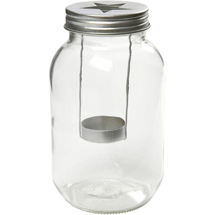 Lanterna, H: 18 cm, diam 10 cm, 1 pz