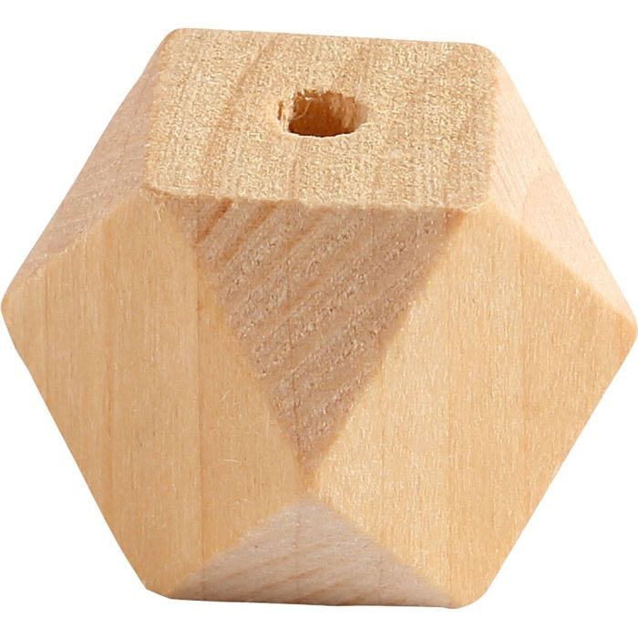 Perla a forma di diamante, L: 20 mm, misura buco 3 mm, 6 pz/ 1 conf.
