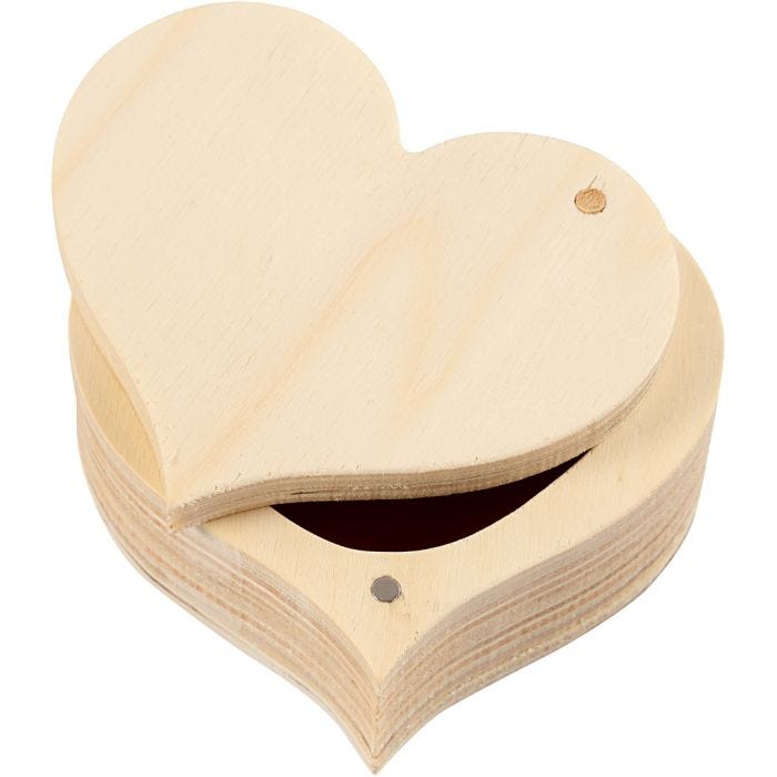 Scatola in legno, 4 cm, 9 cm, 1 pz