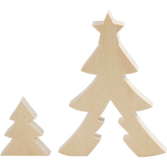 Figura 2 in1, alberi di Natale, 8+20 cm, 2 cm, 6,5+14,5 cm, 1 set
