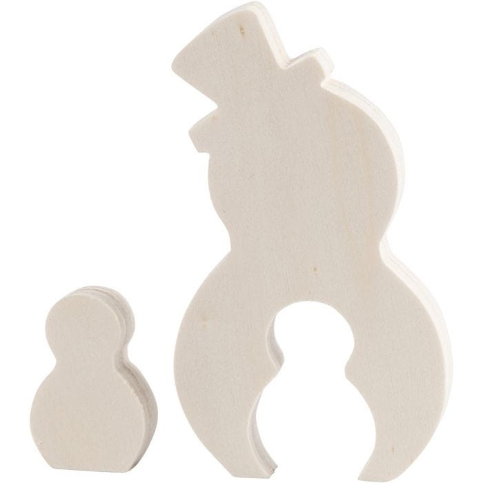Figura 2 in1, pupazzo di neve, 4,5+11,5 cm, 1,2 cm, 3+6,5 cm, 1 set