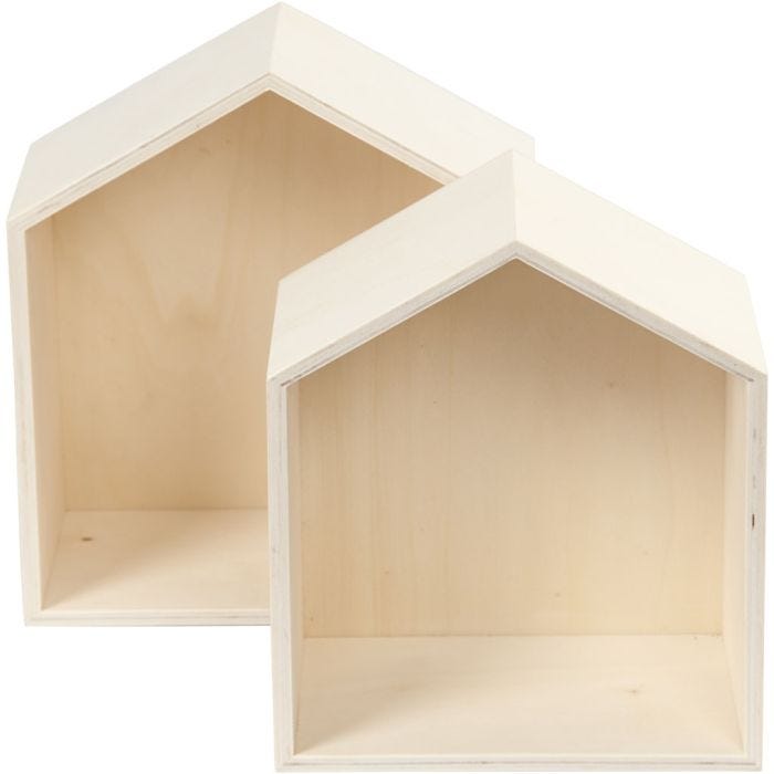 Scatole, casette, H: 22,5+25 cm, P: 12,5 cm, L: 19,5+22,5 cm, 2 pz/ 1 set