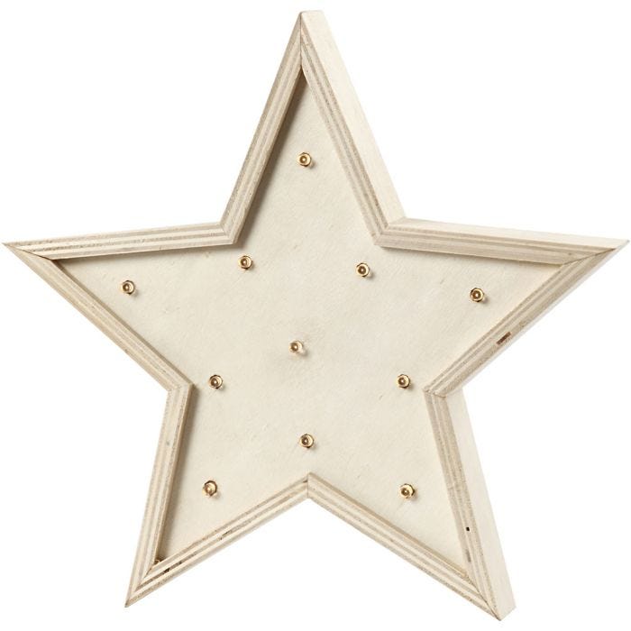 Stella con luci, 26 cm, 3,5 cm, 1 pz