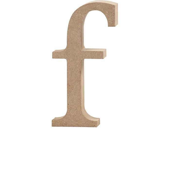 Lettera, f, 13 cm, 2 cm, 1 pz