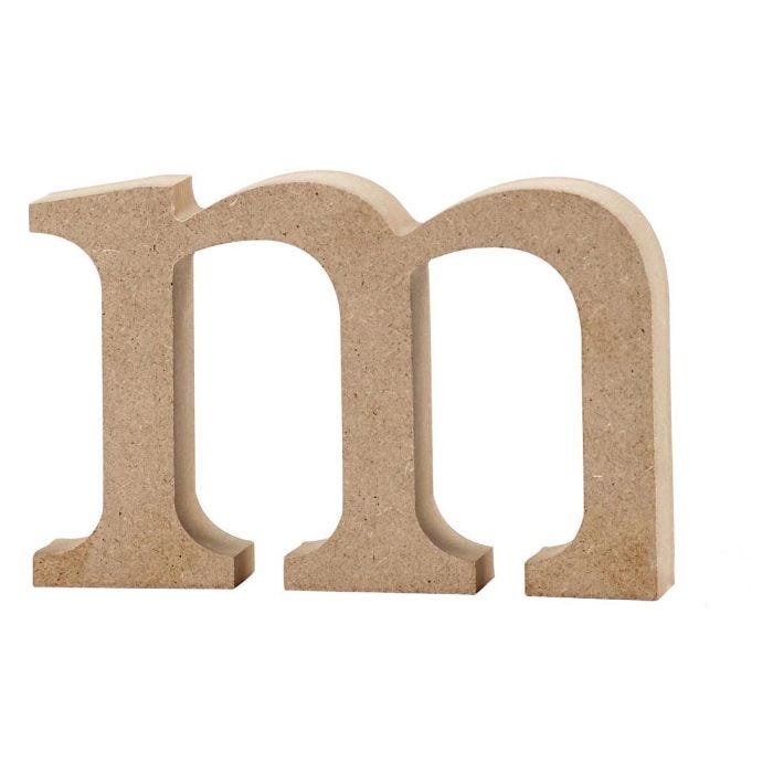 Lettera, m, 8 cm, 2 cm, 1 pz