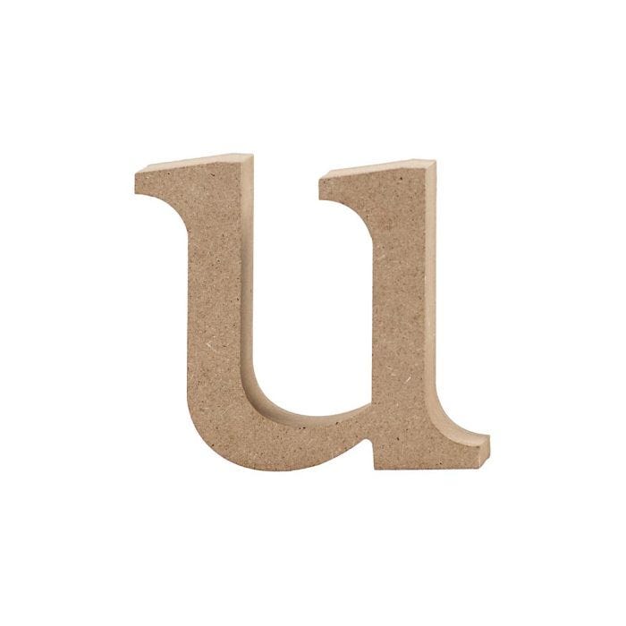 Lettera, u, 8,5 cm, 2 cm, 1 pz