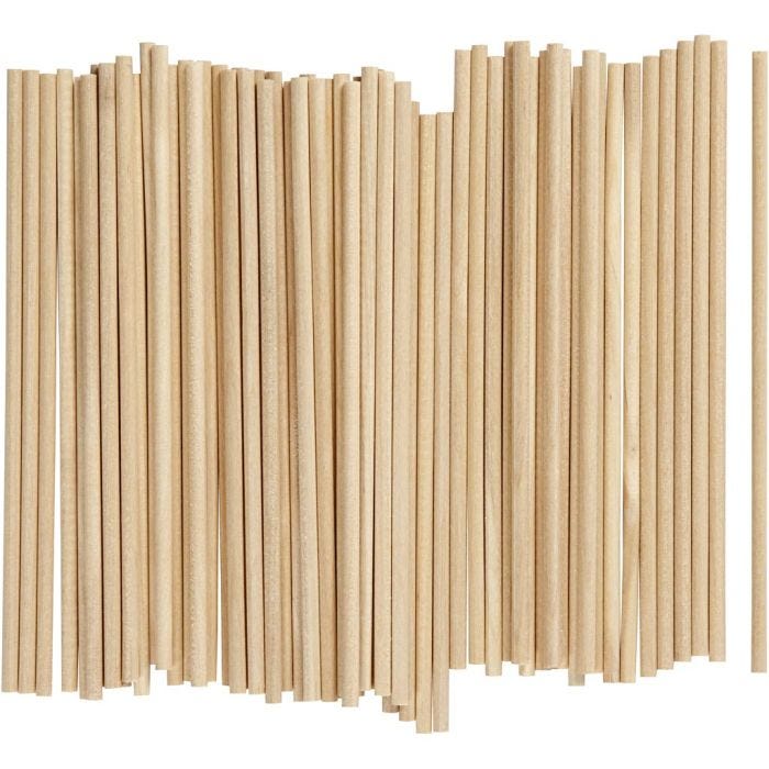Bastoncini, L: 15 cm, diam 4 mm, 100 pz/ 1 conf.
