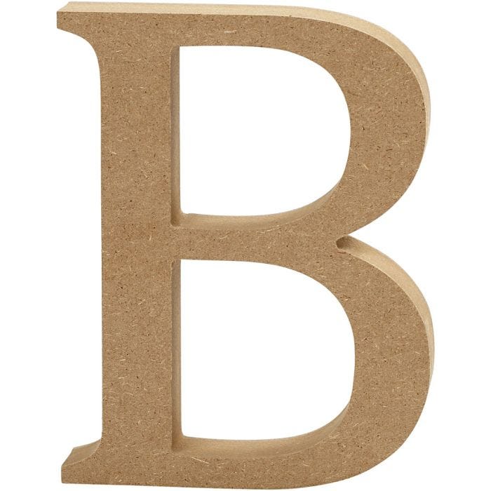 Lettera, B, 13 cm, 2 cm, 1 pz