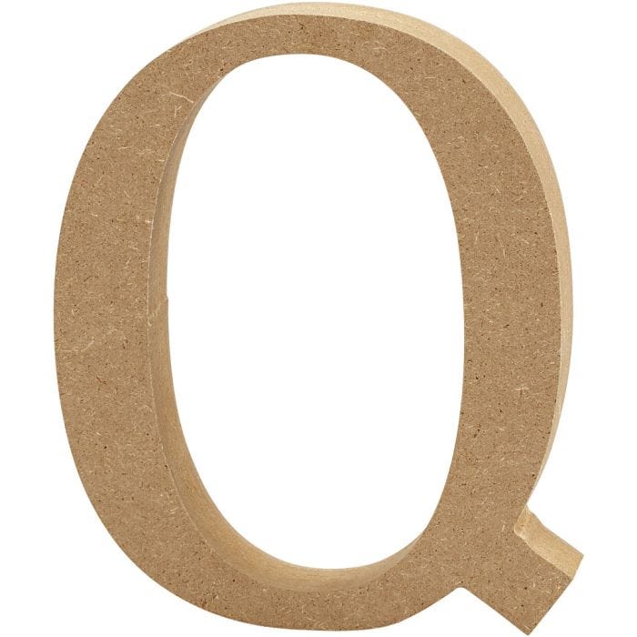 Lettera, Q, 13 cm, 2 cm, 1 pz