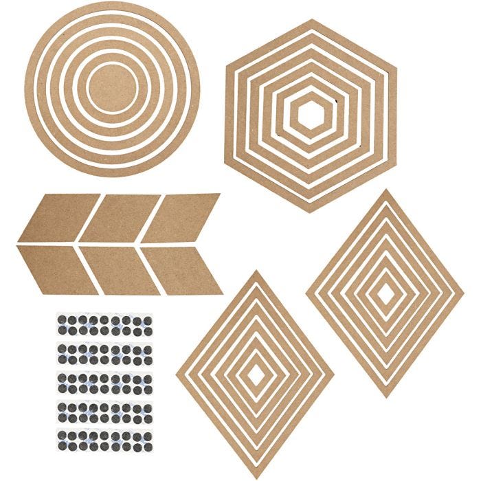 Decorazioni da muro, H: 5,5-29,5 cm, il contenuto può variare , 10 set/ 1 conf.