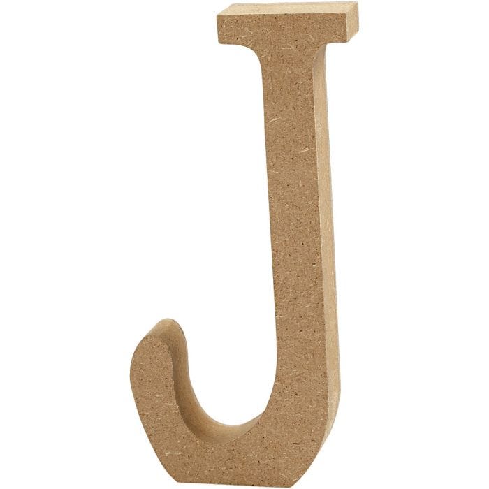 Lettera, J, 8 cm, 1,5 cm, 1 pz