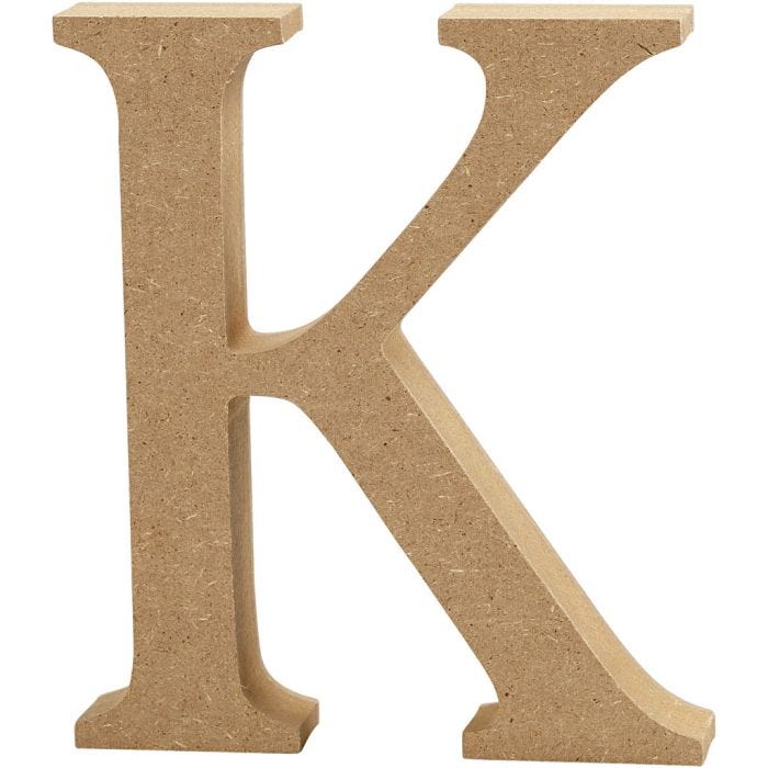 Lettera, K, H: 8 cm, spess. 1,5 cm, 1 pz