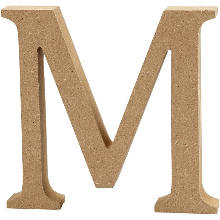 Lettera, M, 8 cm, 1,5 cm, 1 pz