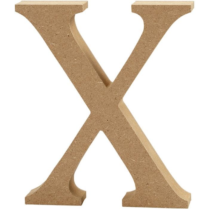 Lettera, X, 8 cm, 1,5 cm, 1 pz