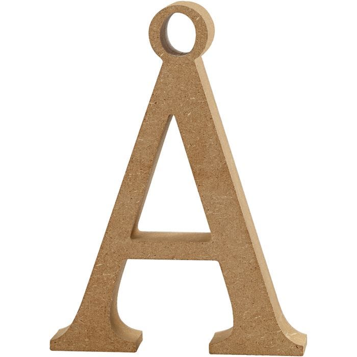 Lettera, Å, H: 8 cm, spess. 1,5 cm, 1 pz
