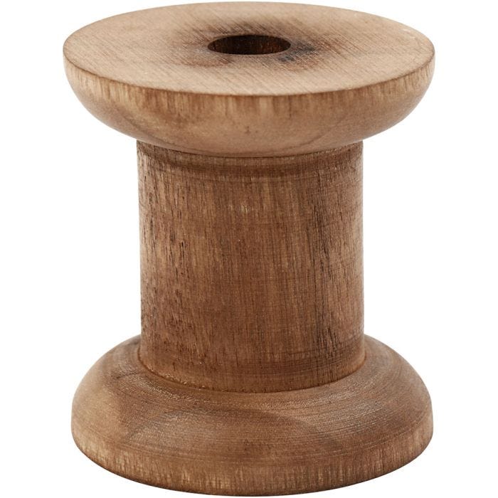Rocchetto, H: 50 mm, diam 30+48 mm, misura buco 10 mm, 10 pz/ 1 conf.