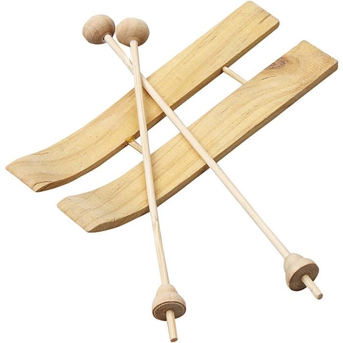 Sci con racchette, misura 11x3,8 cm, 3 paio/ 1 conf.
