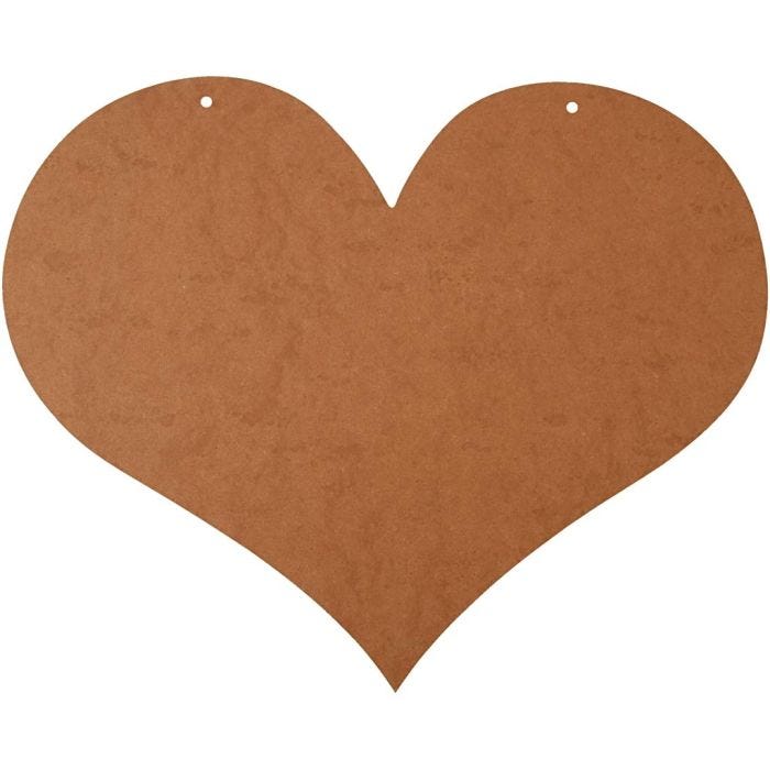 Cuore, 50x40 cm, 5 mm, 1 pz