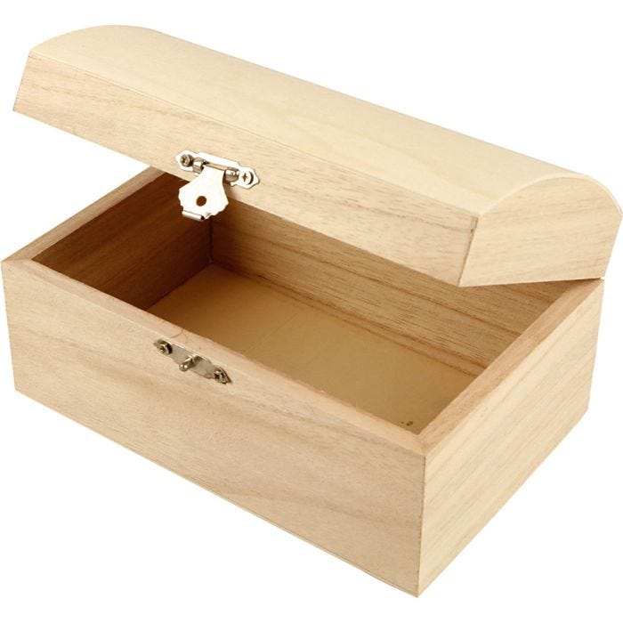 Scrigno del tesoro, misura 16,5x11x8,55 cm, 1 pz