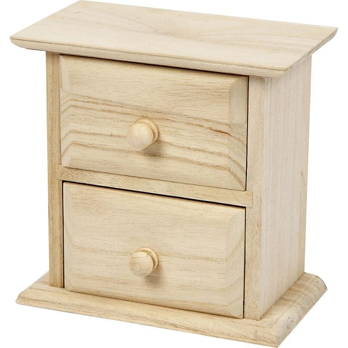 Cassettiera, 13x7,5x13 cm, 1 pz