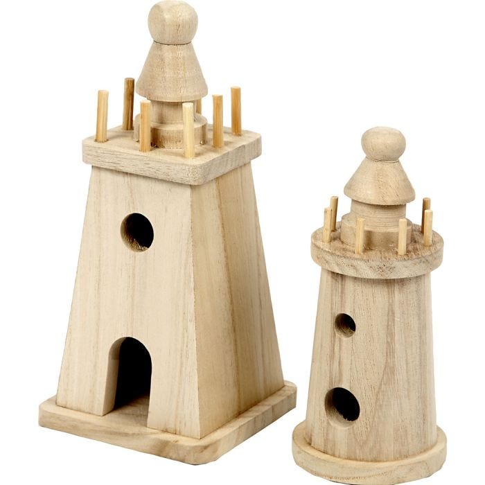 Faro, H: 13,5+18 cm, 2 pz/ 1 conf.