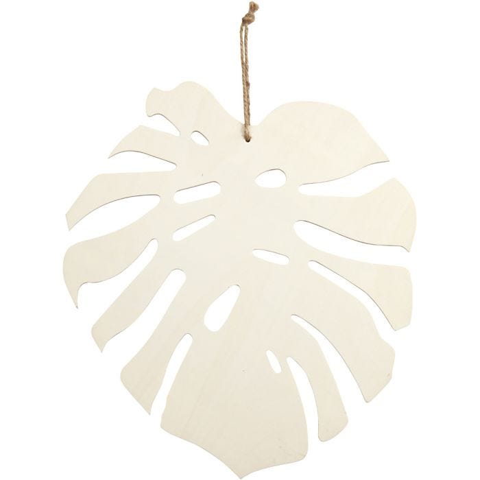 Foglia di Monstera, 35 cm, 3 mm, 34 cm, 1 pz