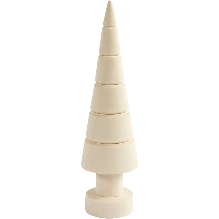 Alberi di Natale, H: 18 cm, diam 5 cm, 10 pz/ 1 conf.