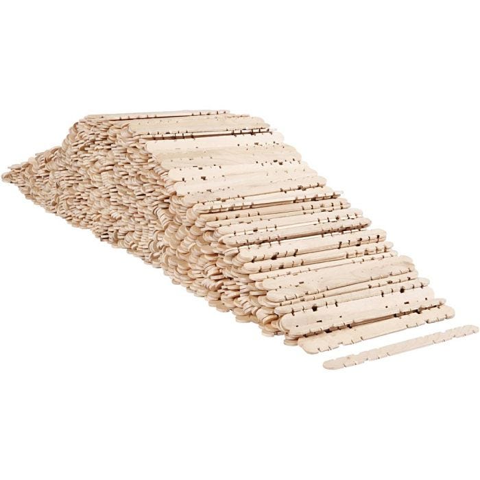 Bastoncini con buchi, L: 11,4 cm, L: 10 mm, 1000 pz/ 1 conf.