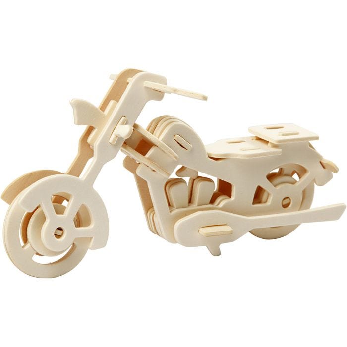 Costruzioni 3D, motociclo, 19x9x9 cm, 1 pz
