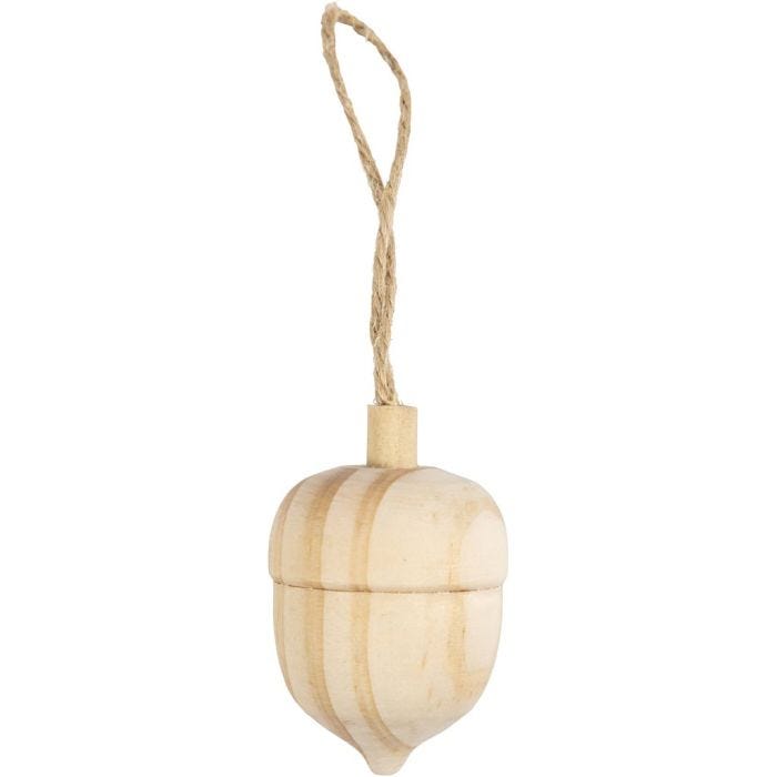 Ghianda, H: 4 cm, diam 3 cm, 1 pz