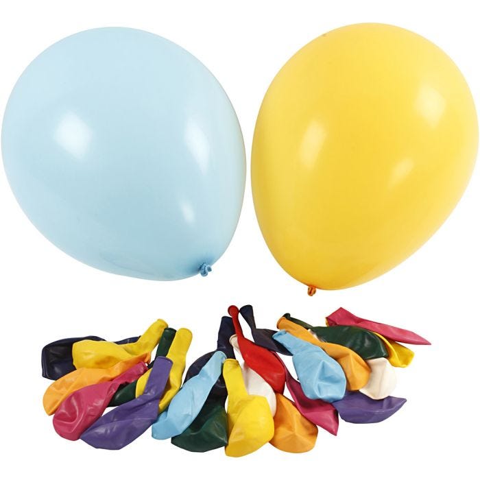 Palloncini grandi, diam 43 cm, colori asst., 50 pz/ 1 conf.
