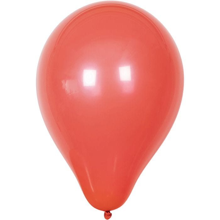 Palloncini, rotondi, diam 23 cm, rosso, 10 pz/ 1 conf.