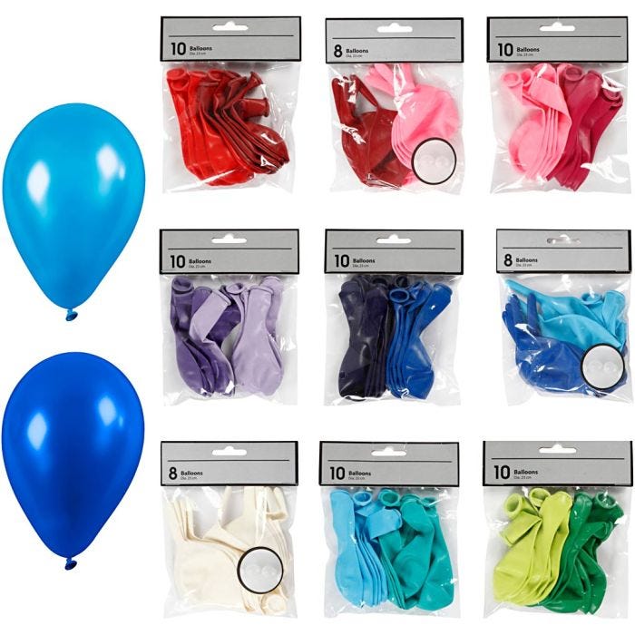 Palloncini, colori asst., 30 conf./ 1 conf.