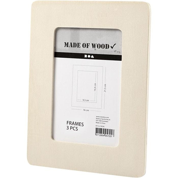 Cornice, misura 16x21,5x0,8 cm, 3 pz/ 1 conf.