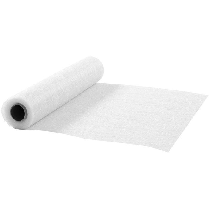 Runner da tavolo, L: 30 cm, bianco, 10 m/ 1 rot.