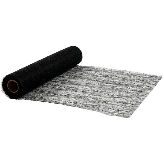 Runner da tavolo, L: 30 cm, nero, 10 m/ 1 rot.