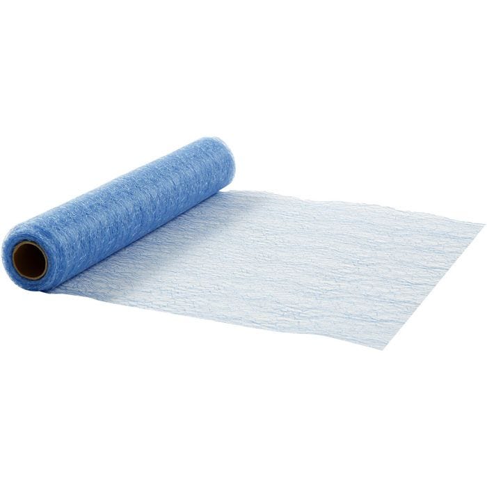 Runner da tavolo, L: 30 cm, blu, 10 m/ 1 rot.