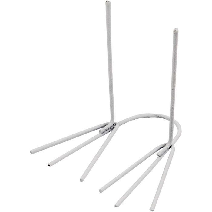 Zampe di Gallina, H: 4,5 cm, L: 2,5 cm, bianco, 20 paio/ 1 conf.