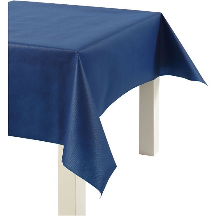 Tovaglia in Tessuto Imitativo, L: 125 cm, 70 g, blu scuro, 10 m/ 1 rot.
