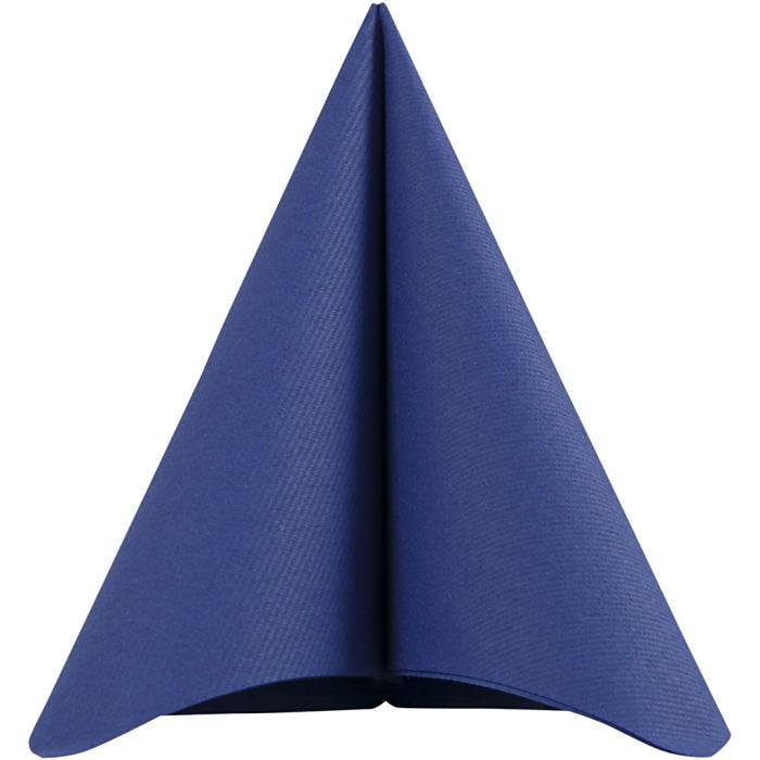 Tovaglioli, misura 40x40 cm, 60 g, blu scuro, 20 pz/ 1 conf.